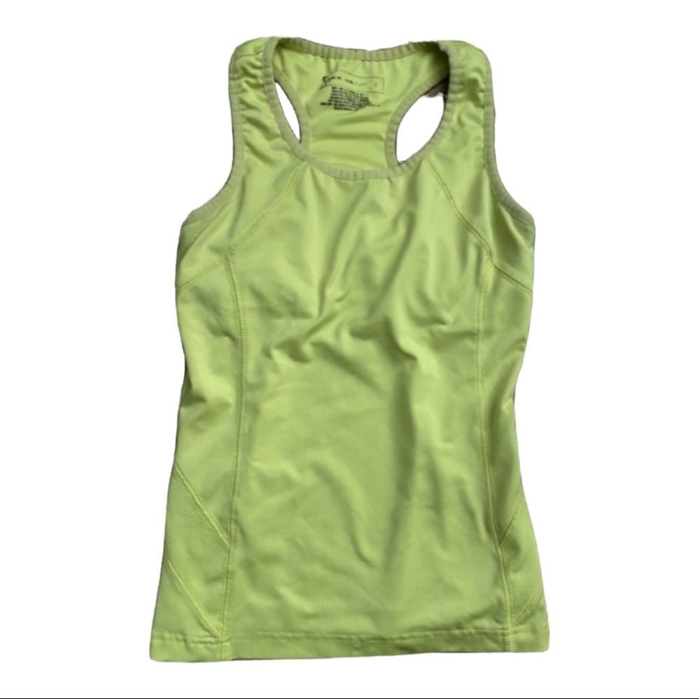 Tek Gear Neon Racer Back Activewear Neon Shirt sz S